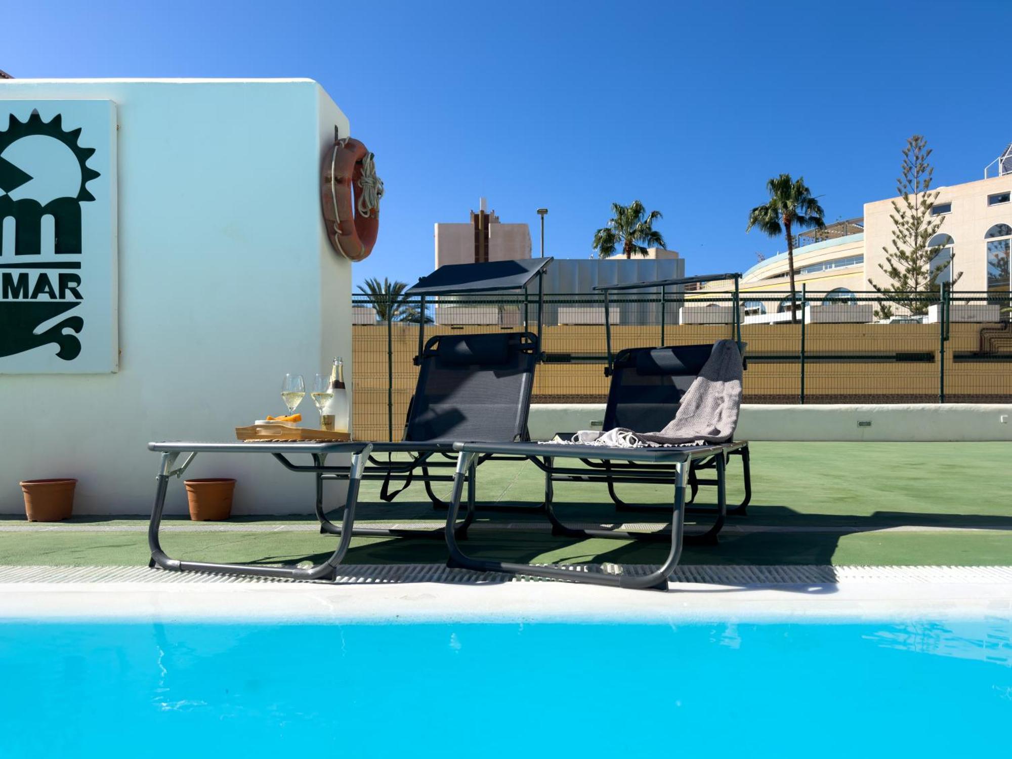 Amazing 3-Bedroom Apartment. Pool And Sea View! Los Cristianos  Bagian luar foto